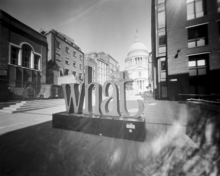 'What' City of London, 4x5 Pinhole Fomapan 100