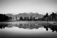 New Zealand, South Island, Lake Matheson. Taken on Leica MP with Ilford Delta 100 developed Rodinal 1+25 9mins.