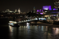 View towards South Bank at night