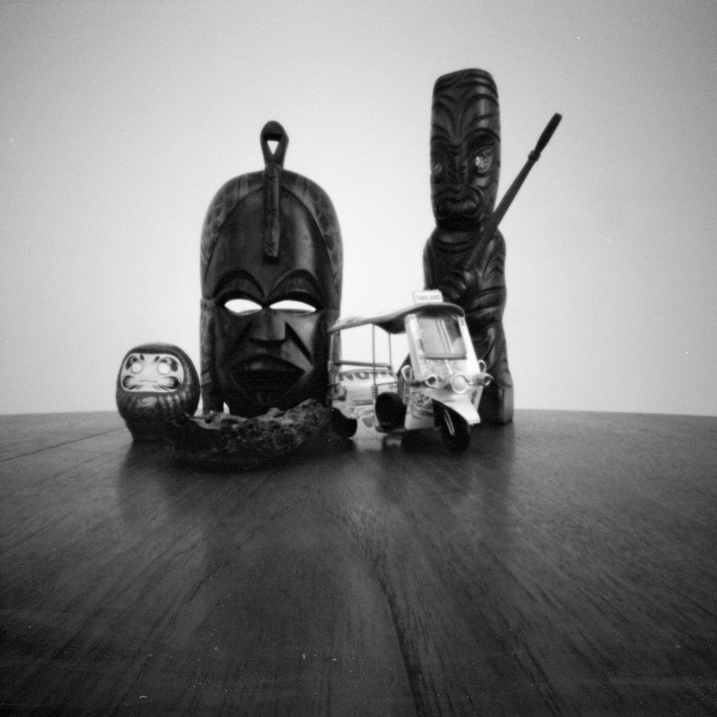 Still life with Ondu Multiformat Pinhole 6x6, Ilford PanF+ EI800