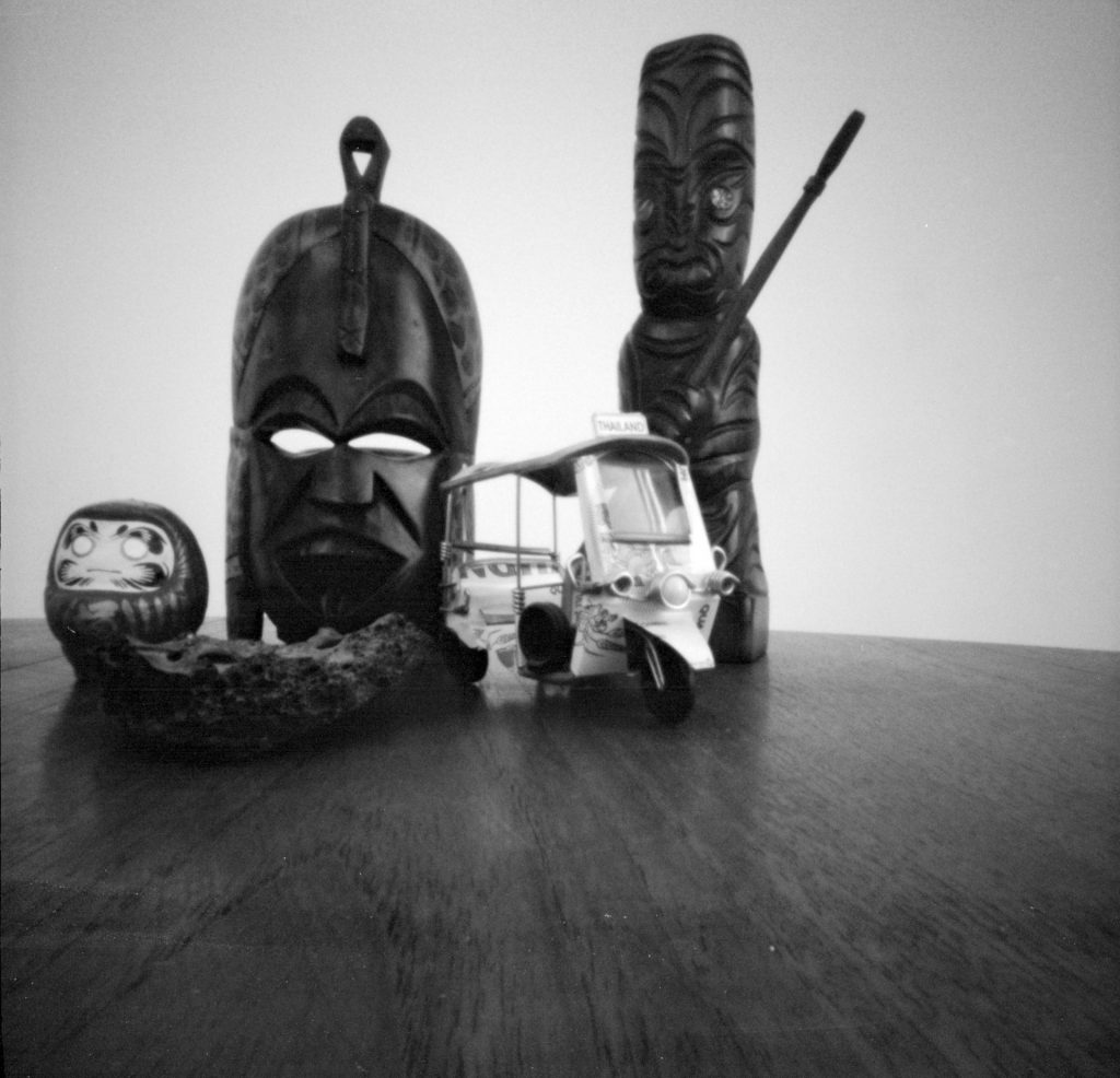 Still life with Ondu Multiformat Pinhole 6x6, Ilford PanF+ EI800