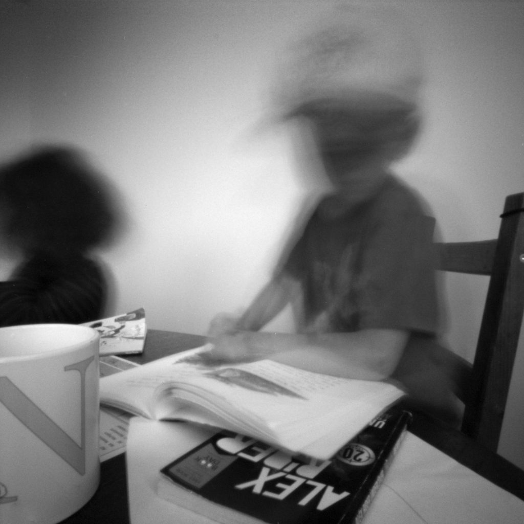 Reading Ondu Multiformat Pinhole 6x6, Ilford PanF+ EI800