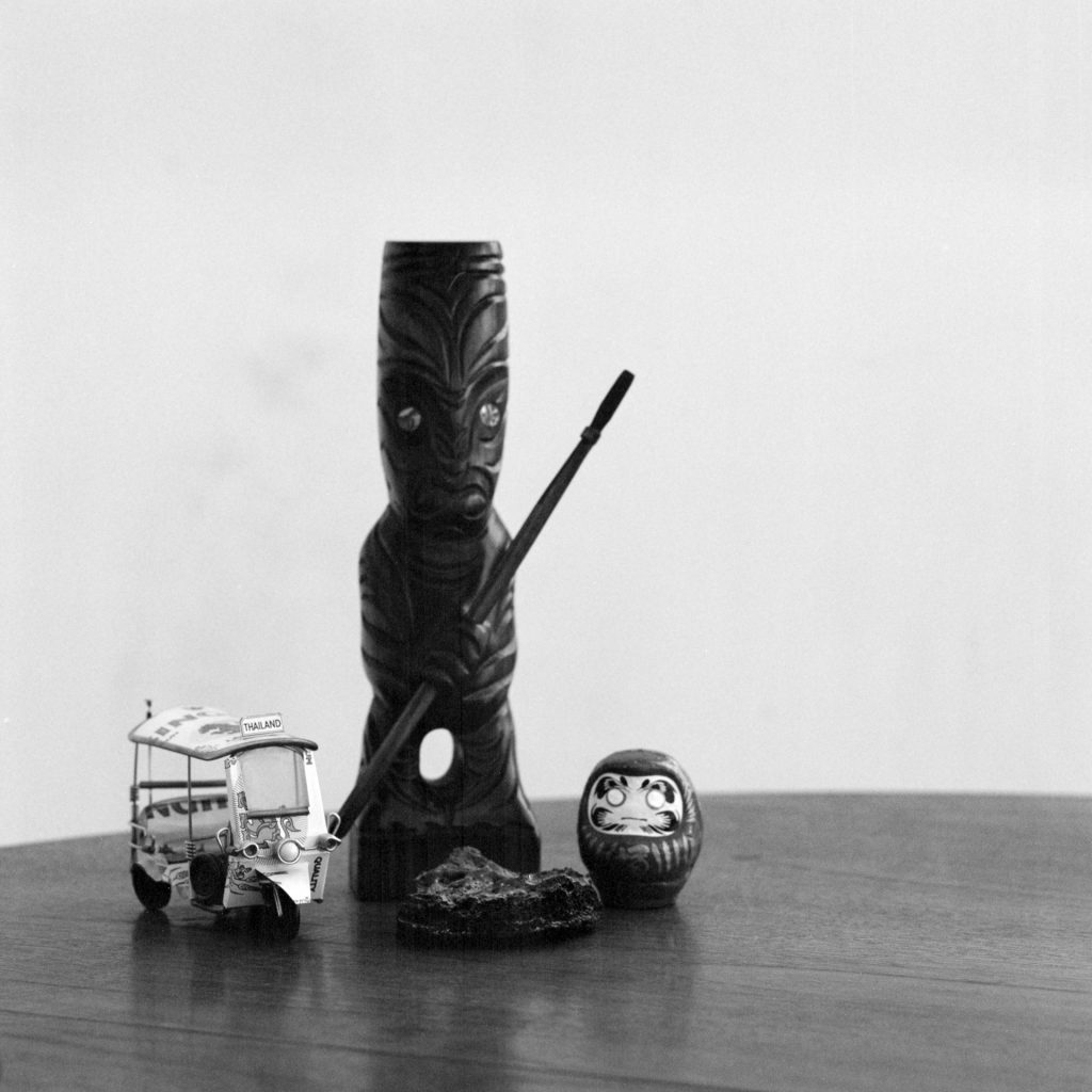 Still life taken with Bronica SQAi and 150mm lens using Ilford PanF+ rated at 800